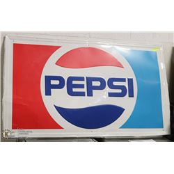 1970S PEPSI METAL STORE SIGN 60"X36"