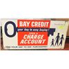 Image 1 : THE BAY VINTAGE TWO SIDED METAL SIGN 30" X 15"