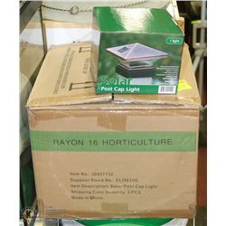 LOT OF 7 NEW FENCE POST LED LIGHTS