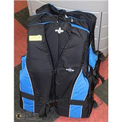 THREE ADULT LIFE JACKETS