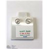 Image 3 : 1) 14KT GOLD DIAMOND EARRINGS