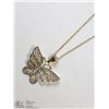 Image 3 : 2) 10KT GOLD BUTTERFLY NECKLACE