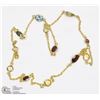 Image 1 : 6) STERLING SILVER GEMSTONE NECKLACE