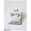 Image 1 : 7) 14KT GOLD DIAMOND EARRINGS