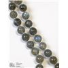 Image 1 : 18) STERLING SILVER LABRADORITE PEARL NECKLACE