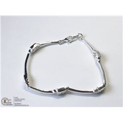 20) STERLING SILVER CUBIC ZIRCONIA BRACELET