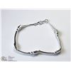 Image 1 : 20) STERLING SILVER CUBIC ZIRCONIA BRACELET