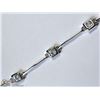 Image 3 : 20) STERLING SILVER CUBIC ZIRCONIA BRACELET
