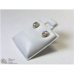 23) 14KT GOLD CUBIC ZIRCONIA EARRINGS