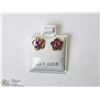 Image 1 : 25) 10KT TOURMALINE 2IN1 MOTHER OF PEARL EARRINGS
