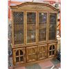 Image 1 : 2PC WOOD CHINA CABINET WITH LIGHTING, GLASS