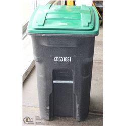 STACK OF 2 NEW 240L/64GAL TOTER BIN ON WHEELS WITH