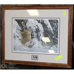 NUMBERED PRINT BY M. VISSER "OUT OF THE WOODS"