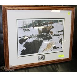 NUMBERED PRINT BY M. VISSER "FAMILY VIGIL"