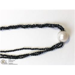 27) ST. SILVER SPINEL & FRESHWATER PEARL NECKLACE