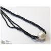 Image 2 : 27) ST. SILVER SPINEL & FRESHWATER PEARL NECKLACE