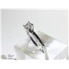 Image 2 : 28) 10KT WHITE GOLD DIAMOND RING SIZE 6.25