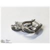 Image 2 : 29) ST. SILVER DIAMOND W/BLACK DIAMOND EARRINGS