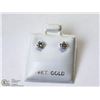 Image 3 : 42) 14KT DIAMOND EARRINGS