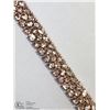 Image 1 : 45) ST. SILVER ROSE GOLD PLATED MORGANITE BRACELET