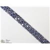 Image 1 : 47) STERLING SILVER NATURAL TANZANITE BRACELET