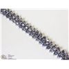 Image 1 : 49) STERLING SILVER TANZANITE BRACELET