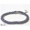 Image 3 : 49) STERLING SILVER TANZANITE BRACELET