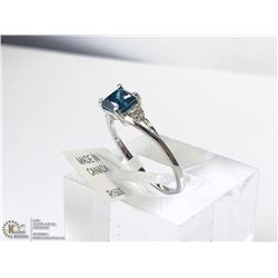 50) 10KT DIAMOND W/SIDE DIAMONDS RING SIZE 6.25