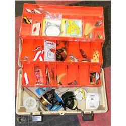 VINTAGE ADVENTURER 1823 BEIGE TACKLE BOX