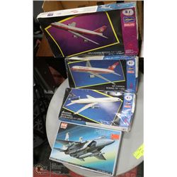4 NEW MODEL AIRPLANES