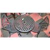 Image 2 : BISTRO TABLE AND 2 CHAIRS, CAST IRON
