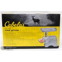 NEW IN BOX CABELAS DELUXE MEAT GRINDER CABELAS