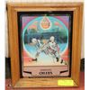 Image 1 : VINTAGE EDMONTON OILERS FRAMED DECORATIVE MIRROR.