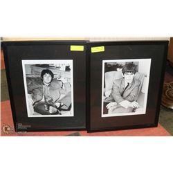 PAIR OF VINTAGE BEATLES PRINTS INCL GEORGE