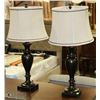 Image 1 : PAIR OF METAL TABLE LAMPS