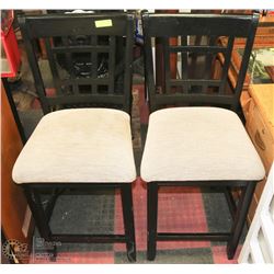 TWO COUNTER HEIGHT BAR STOOLS