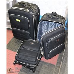 3PC AMERICAN SUITCASE SET, LARGE ONES HAVE WHEELS