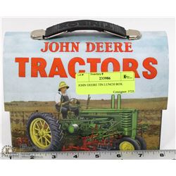 JOHN DEERE TIN LUNCH BOX.