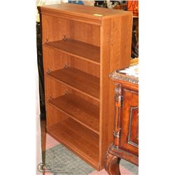 WOOD TONE 4' BOOKSHELF