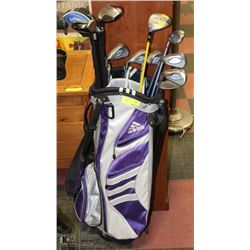 ADIDAS GOLF BAG WITH MOSTLY CALLAWAY GOLF CLUBS