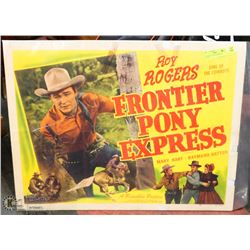 ORIGINAL TOY ROGERS MOVIE POSTER.