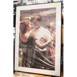 FRAMED TITANIC MOVIE POSTER