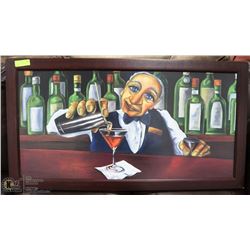 JACK THE BARTENDER FRAMED PICTURE
