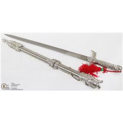 EAGLE HEAD HANDLED SWORD WITH LOCKING SCABBARD