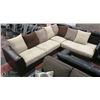 Image 1 : NEW BROWN LEATHERETTE AND MULTI COLOR MICROFIBRE