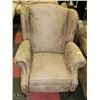 Image 1 : BROWN MICROFIBRE RECLINING WING BACK PARLOUR
