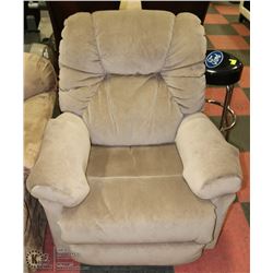 GREY MICROFIBRE ROCKER RECLINER