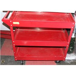 ROLLING METAL STORAGE/WORK CART