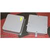 Image 1 : 2 LARGE ELECTRICAL JUNCTION PVC BOXES 14"X14"