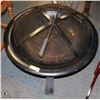 Image 1 : METAL FIRE PIT WITH LOG GRABBER - 29" DIAMETER &
